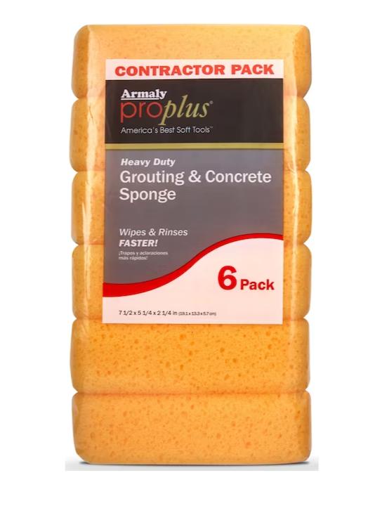 Armaly ProPlus 6-Pack Grouting And Concrete Sponge