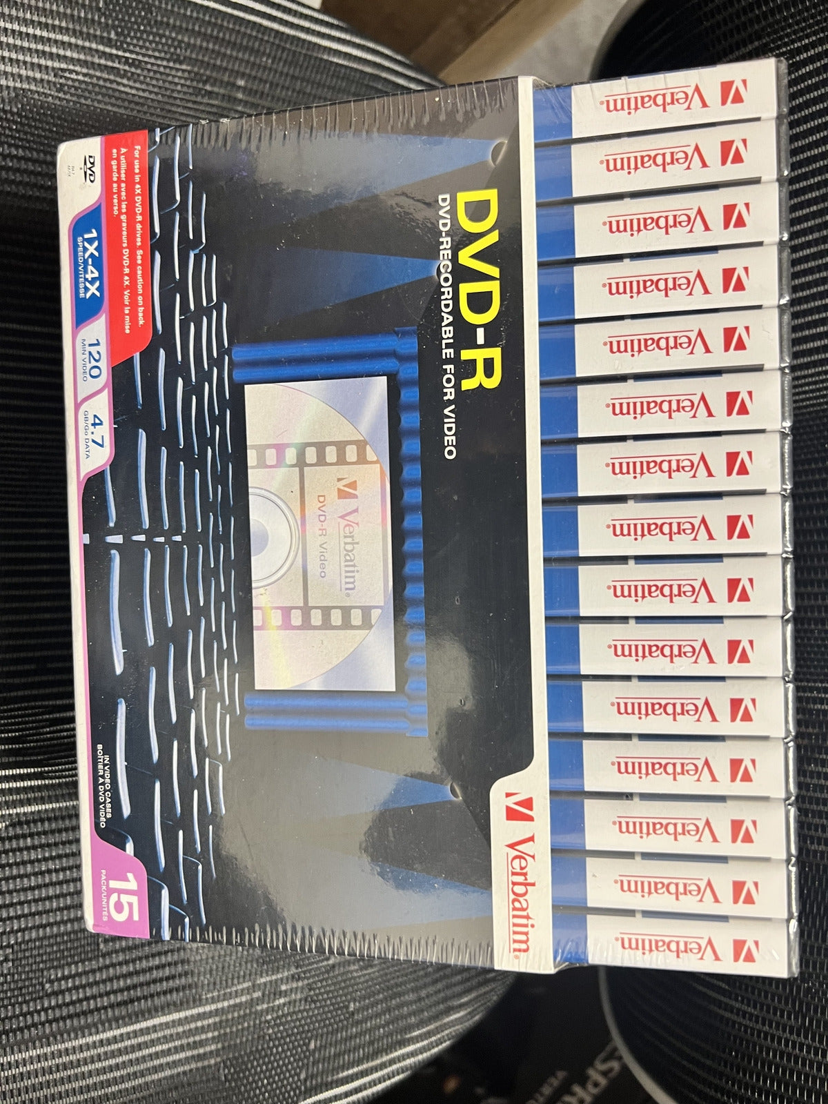 Verbatim 15-Pack of DVD-R With Cases