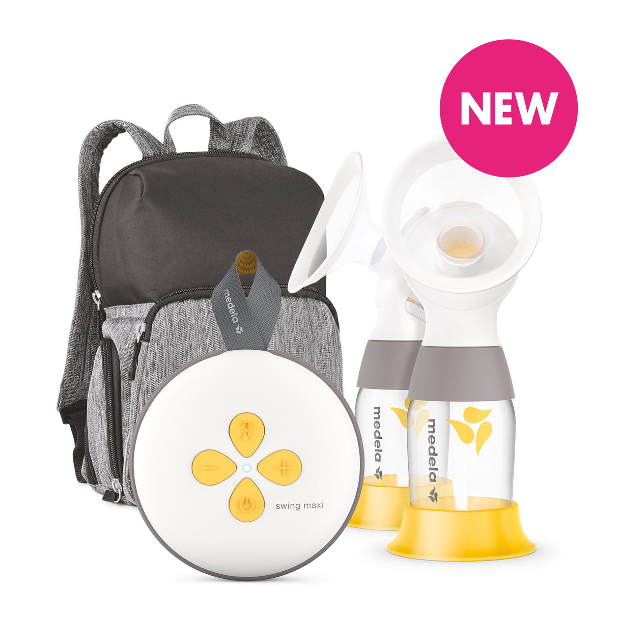 Medela Swing Maxi Double Electric Breast Pump, Portable, USB Charger, Bluetooth