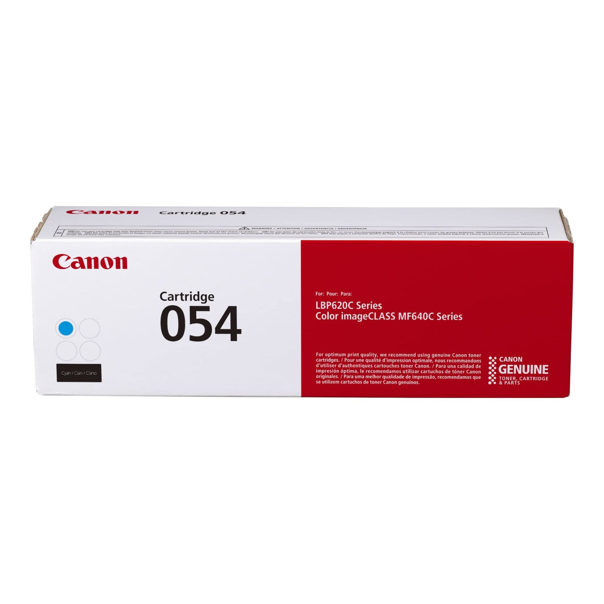 Canon Genuine Toner, Cartridge 054 Cyan (3023C001) 1 Pack, for Canon Color imageCLASS MF641Cdw, MF642Cdw, MF644Cdw, LBP622Cdw Laser Printers