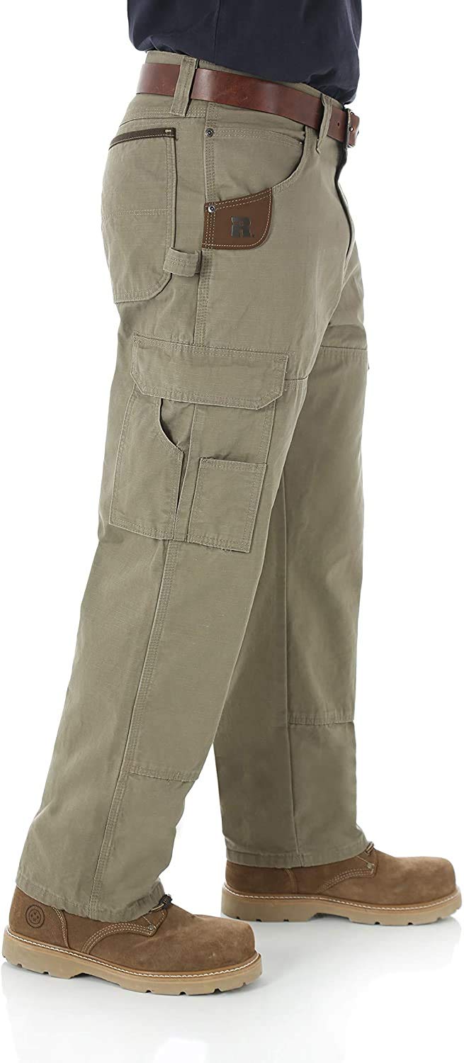 Wrangler Riggs Workwear mens Ranger work utility pants, Bark, 33W x 32L US