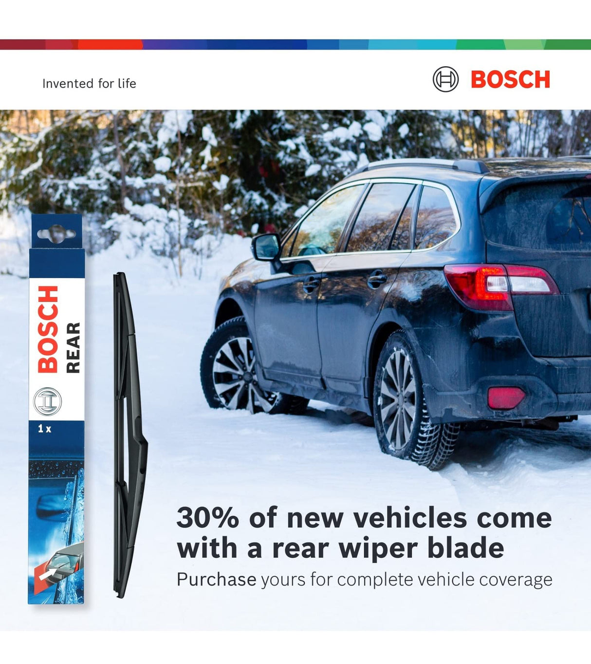 BOSCH 20A20B ICON Beam Wiper Blades - Driver and Passenger Side - Set of 2 Blades (20A & 20B)