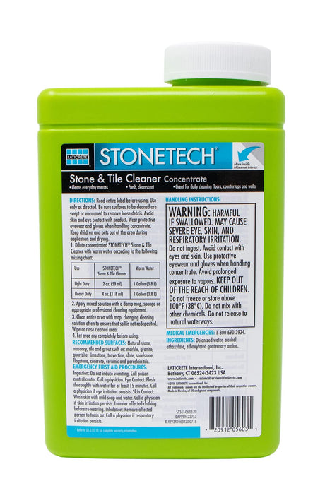 STONETECH Stone & Tile Cleaner, 1 Quart/32OZ (946ML) Bottle