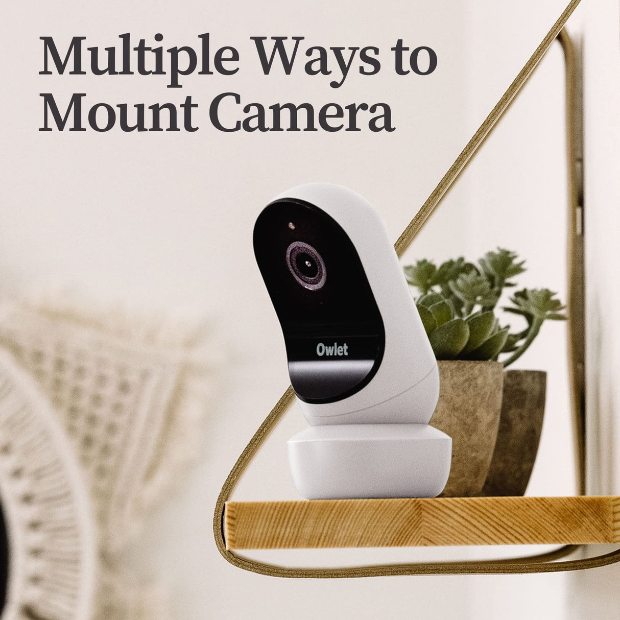 Owlet Cam 2 Smart Baby Monitor - HD Video Cam, Encrypted WiFi, Temp, Nightvision, 2-Way Talk- Bedtime Blue