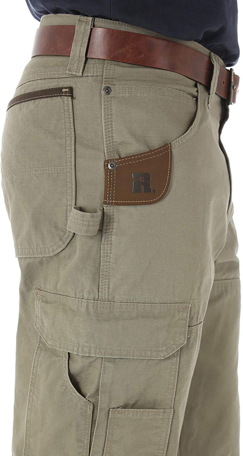 Wrangler Riggs Workwear mens Ranger work utility pants, Bark, 33W x 32L US