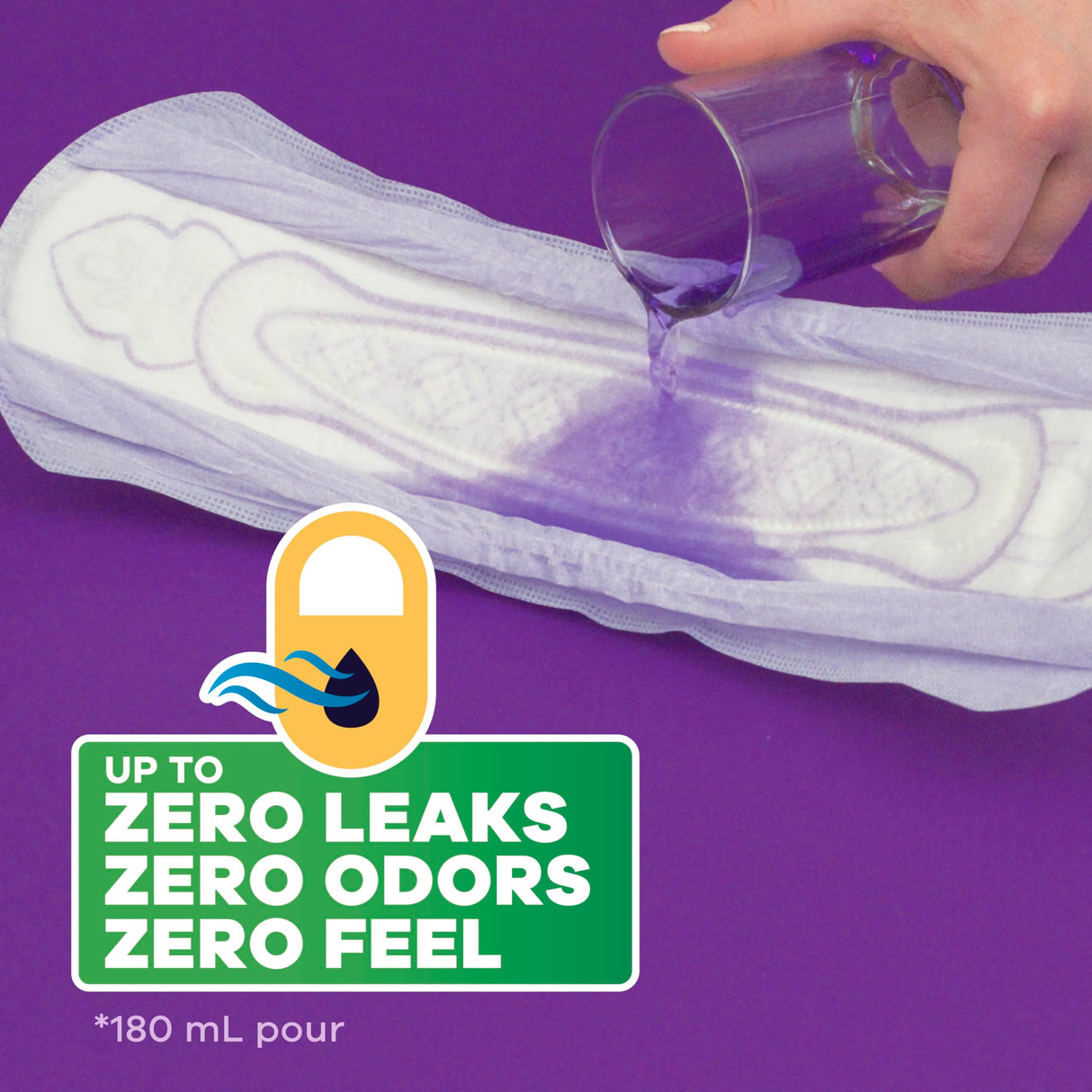 Always Discreet Adult Extra Heavy Long Incontinence Pads, Up to 100% Leak-Free Protection, 45 Count x 2 Packs (90 Count total)