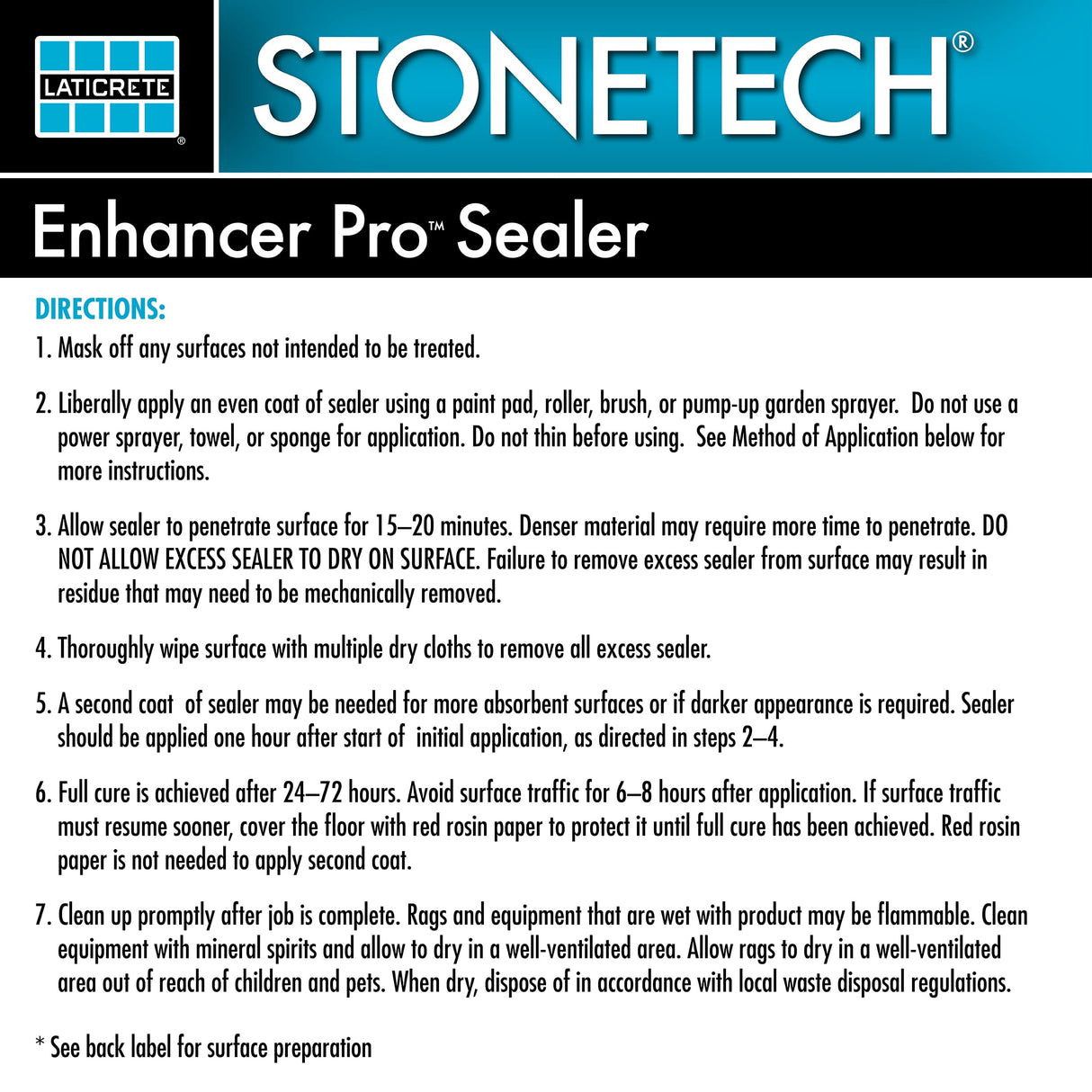 STONETECH® Enhancer Pro™ Sealer, 1 Pint/16OZ (473ML) Bottle