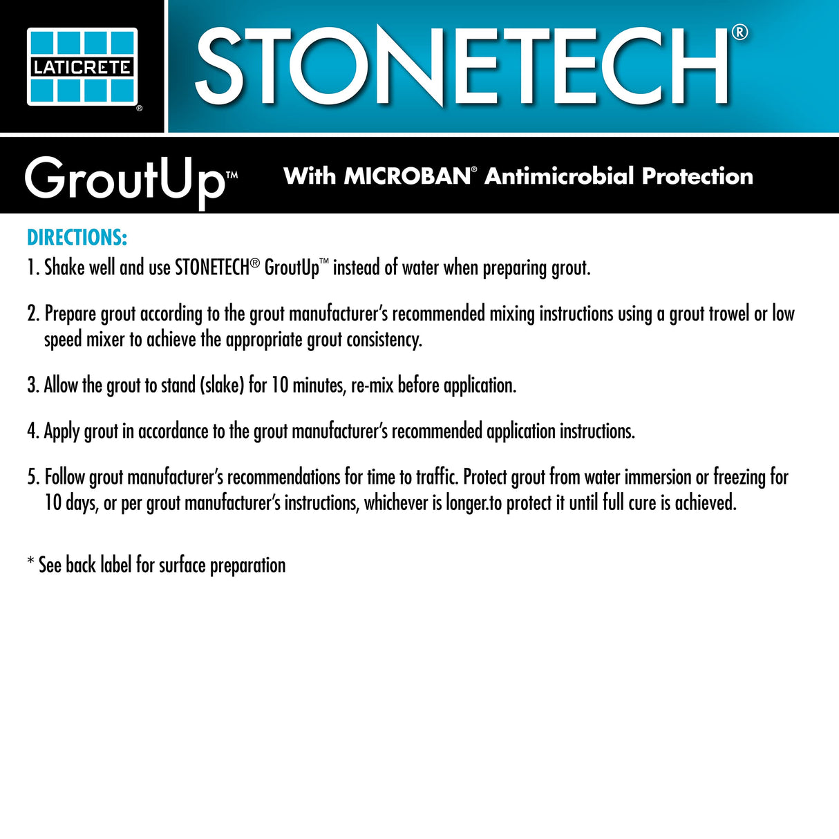 STONETECH GroutUp Additive 27 oz.