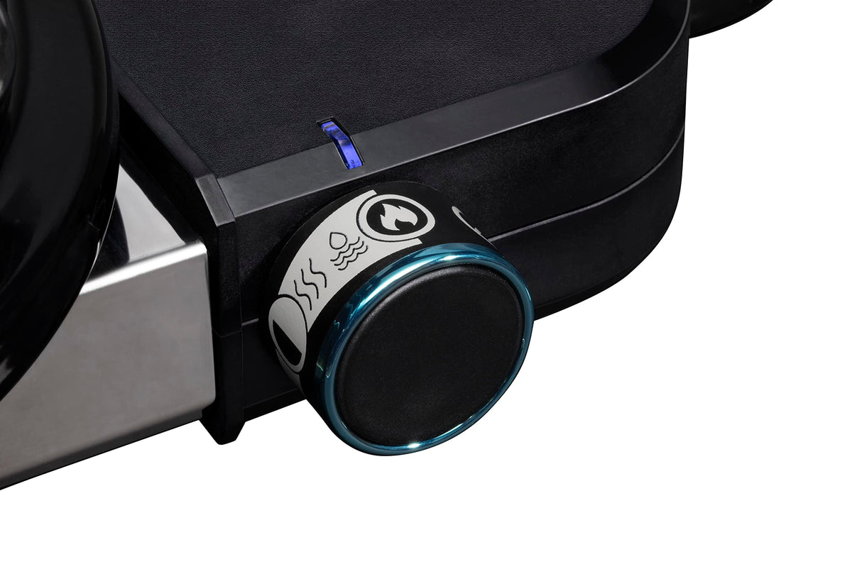 Weber Lumin Compact Portable Indoor Outdoor Electric Smoker Grill, Black