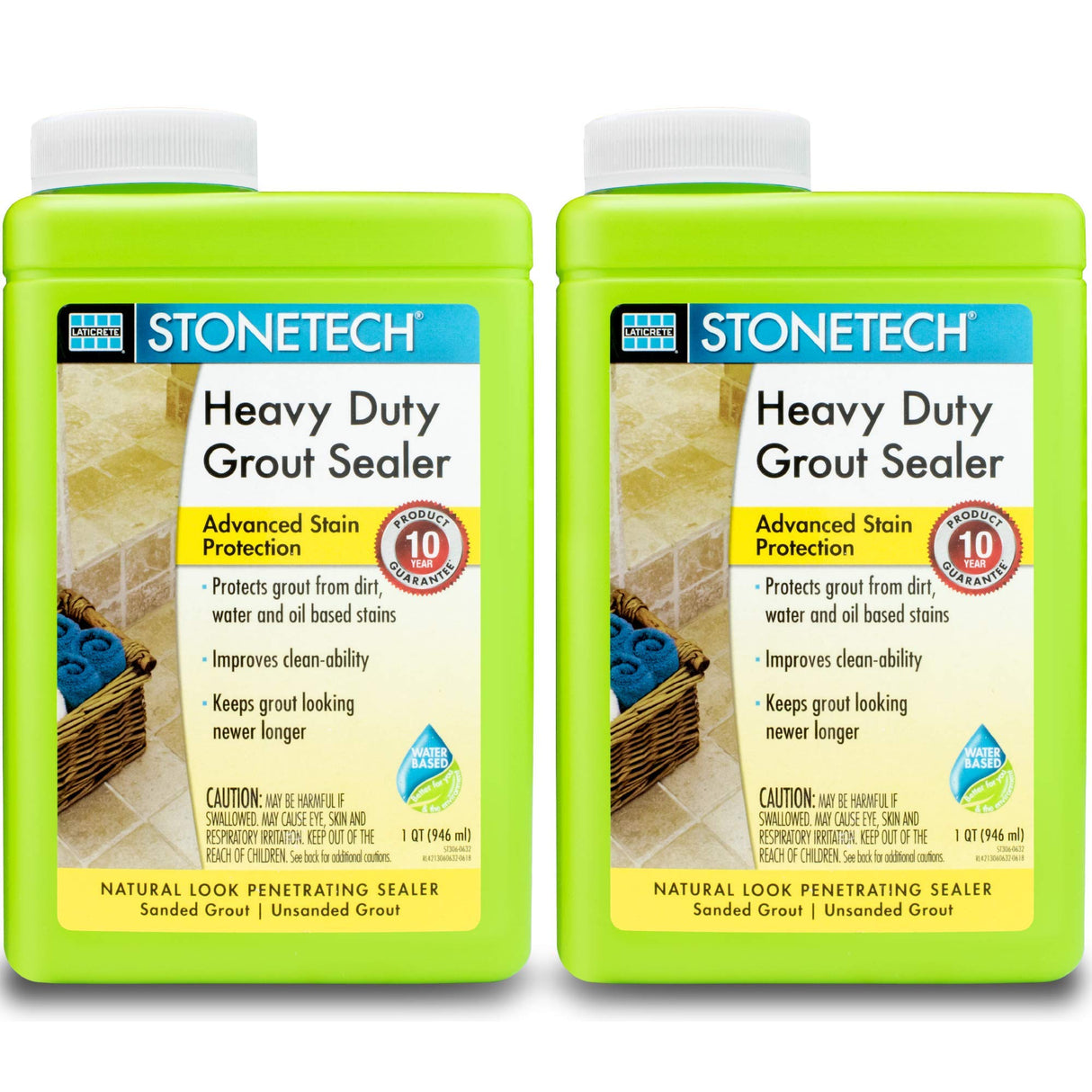 Dupont Stonetech - HEAVY DUTY GROUT SEALER - Quart - 2 Pack