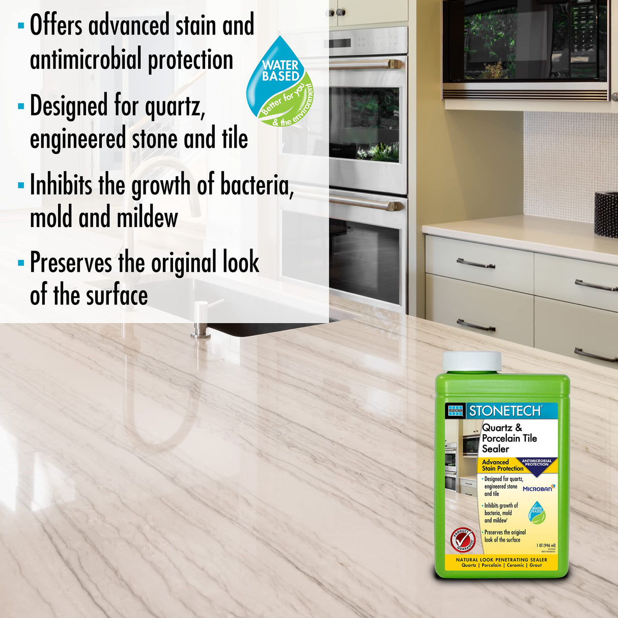 STONETECH® Quartz & Porcelain Tile Sealer - Quart