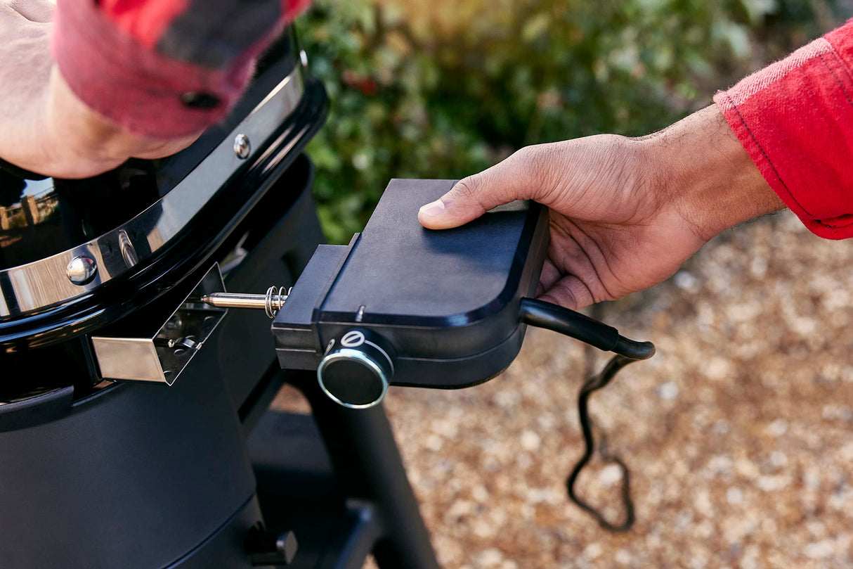 Weber Lumin Compact Portable Indoor Outdoor Electric Smoker Grill, Black