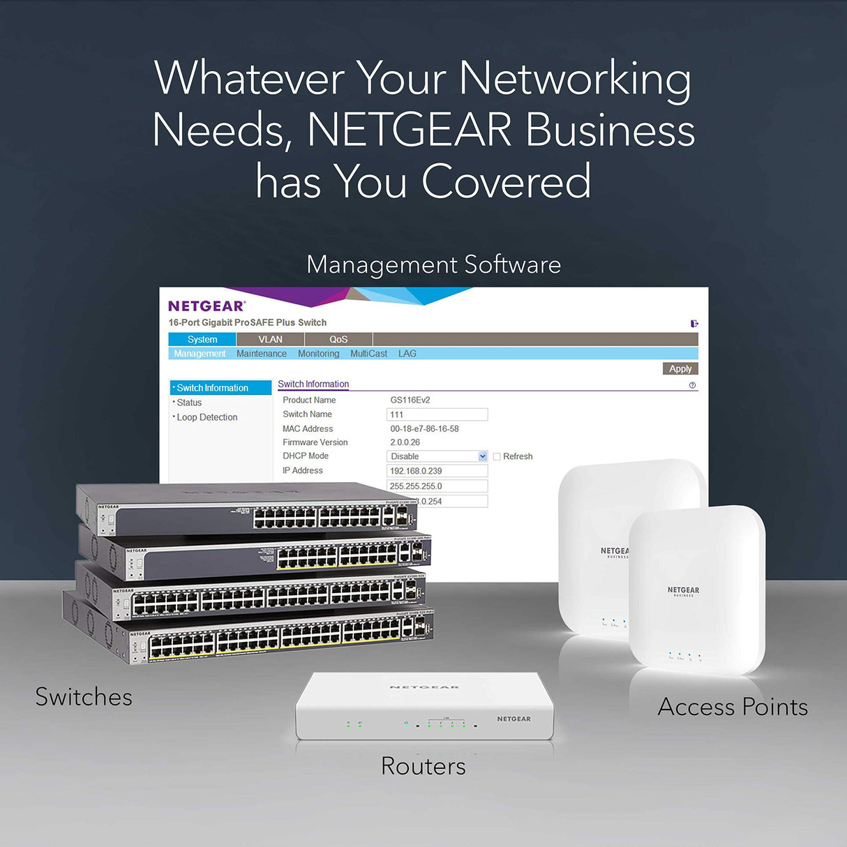 NETGEAR 48-Port Gigabit Ethernet Smart Switch (GS748T) - Managed, with 2 x 1G SFP and 2 x 1G Combo, Desktop or Rackmount, and Limited Lifetime Protection