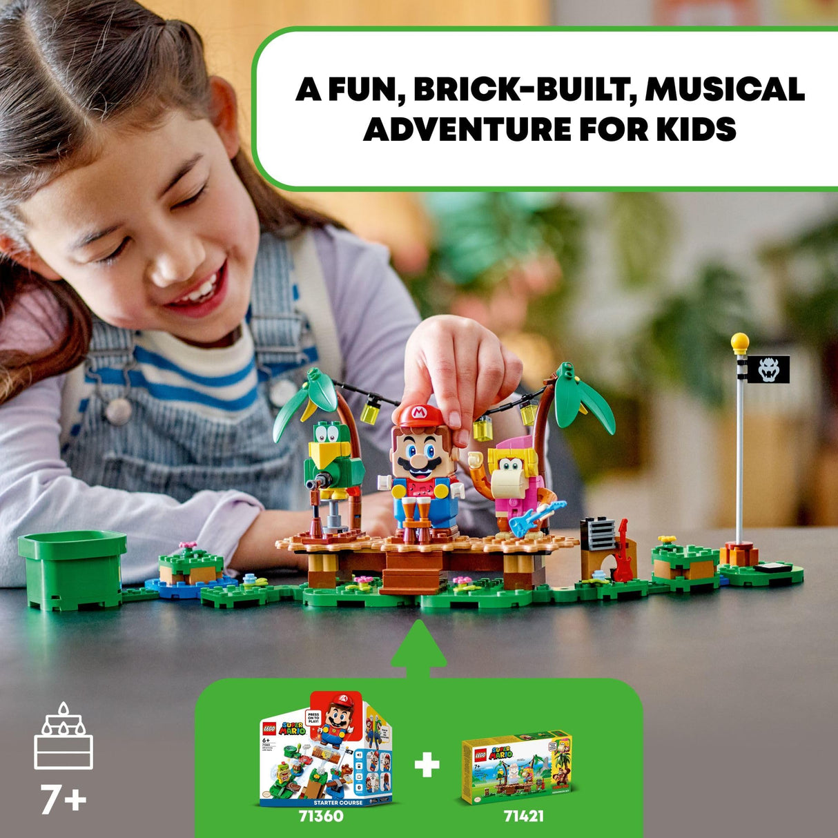 LEGO 71421 Super Mario Dixie Kong’s Jungle Jam Expansion Set | Sealed