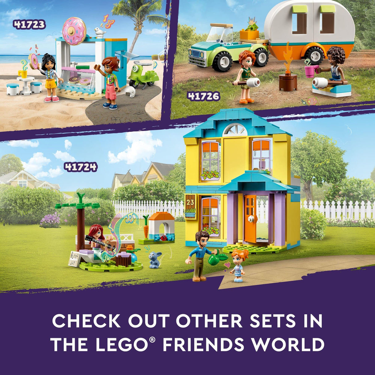 LEGO Friends Paisley’s House 41724, Doll House Toy for Girls and Boys 4 Plus Years Old, Playset with Accessories including Bunny Figure, Birthday Gift