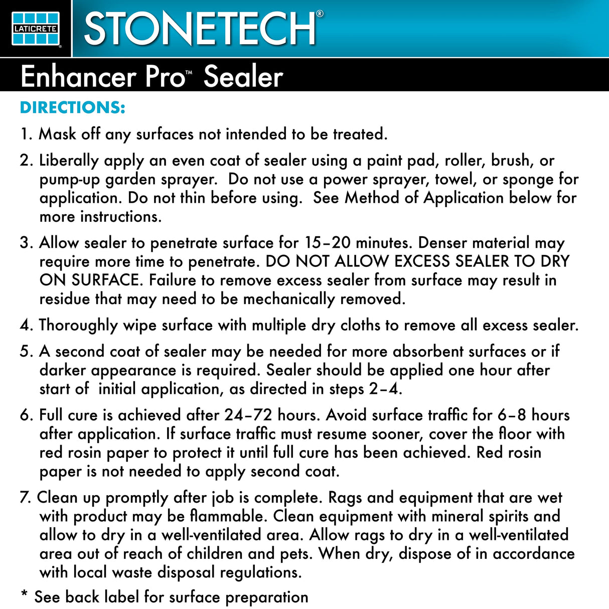 STONETECH® Enhancer Pro™ Sealer, 1 Quart/32OZ (946ML) Bottle