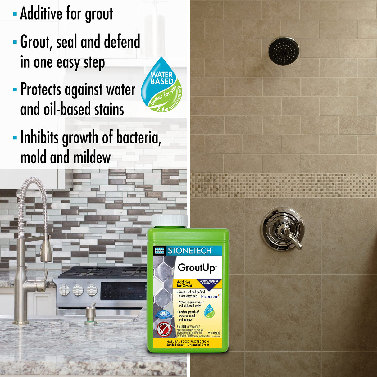 STONETECH GroutUp Additive 27 oz.