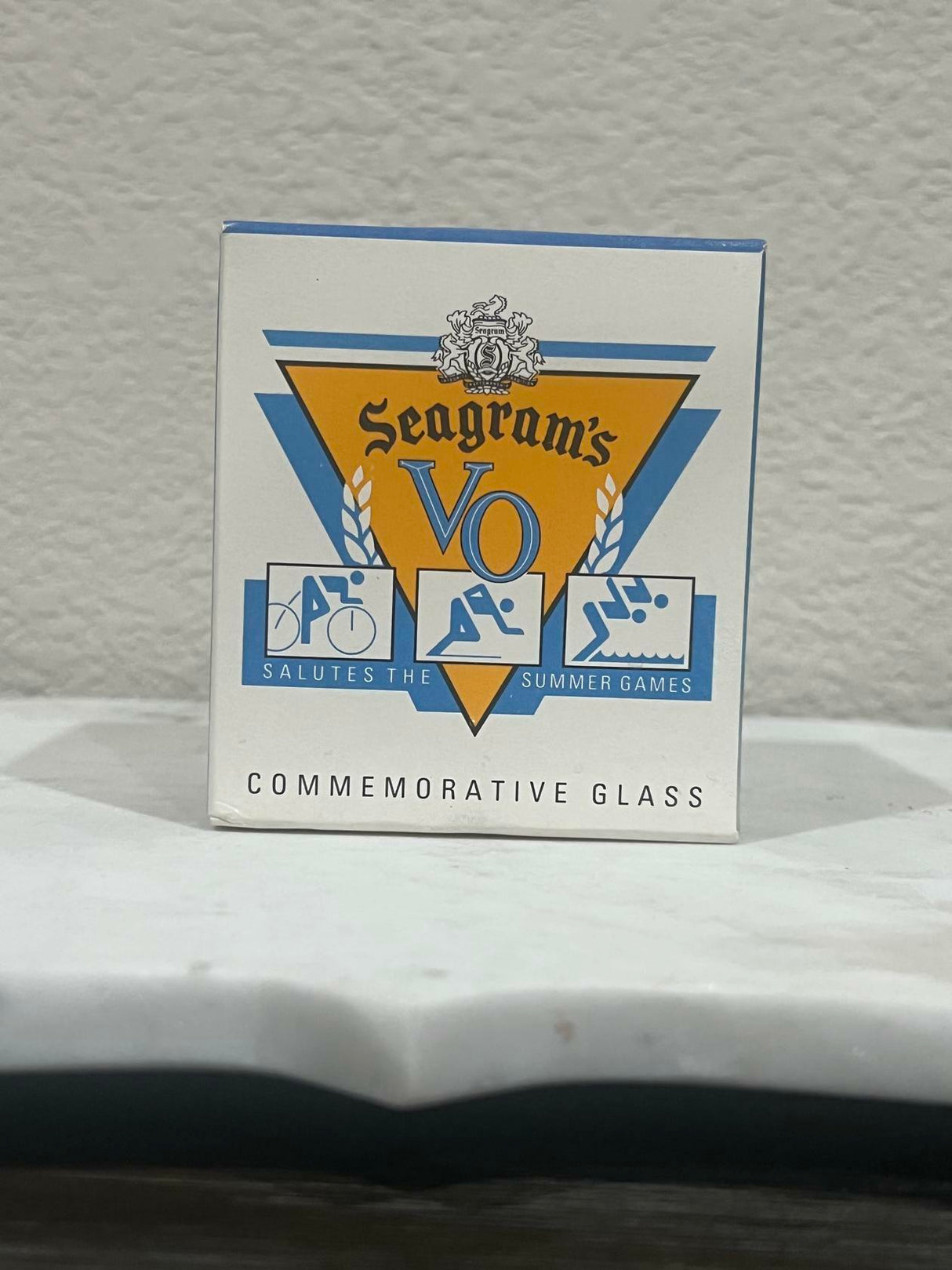 1992 Seagrams VO Commemorative Glass | Salutes The Summer Olympic's