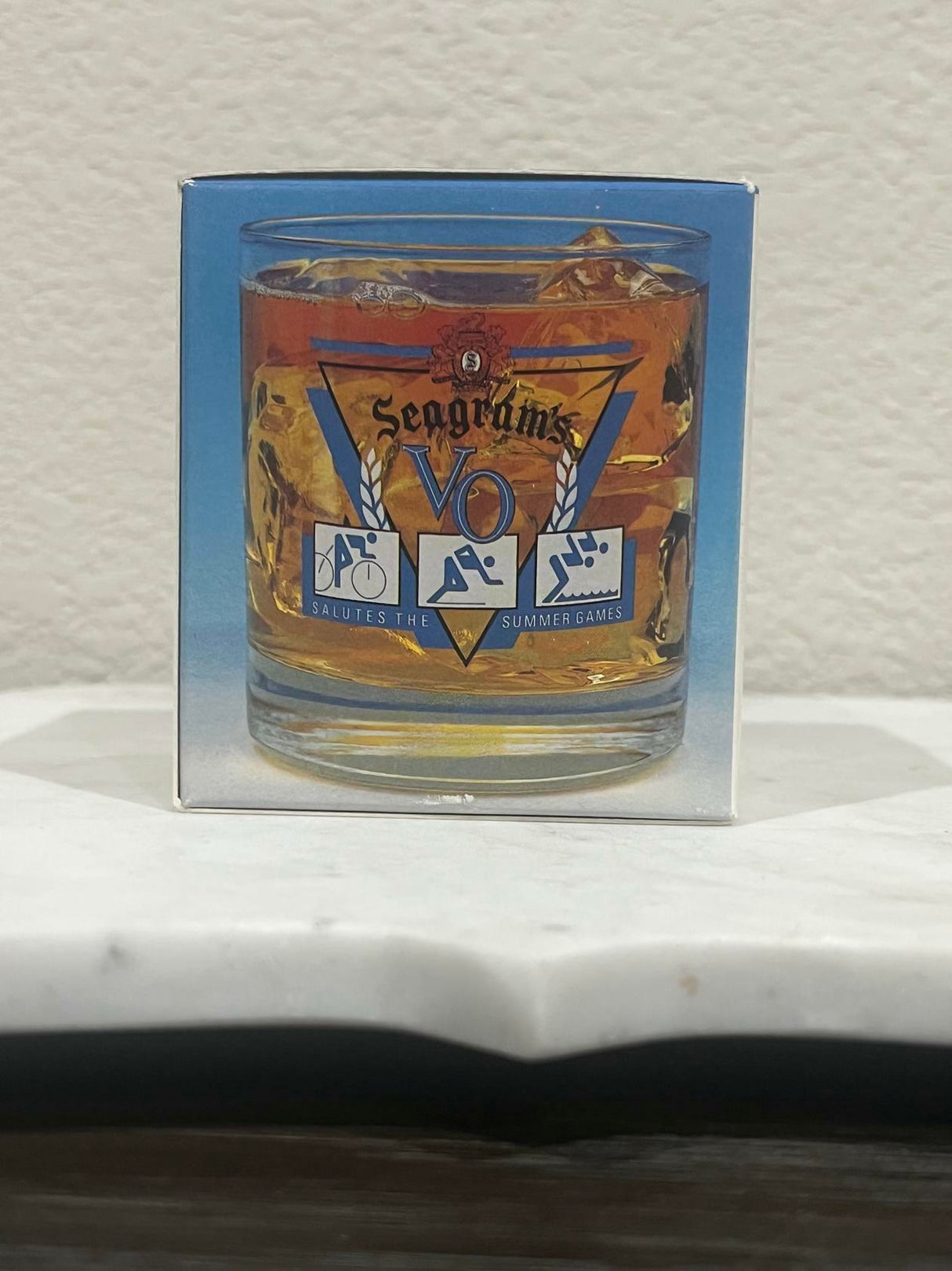 1992 Seagrams VO Commemorative Glass | Salutes The Summer Olympic's