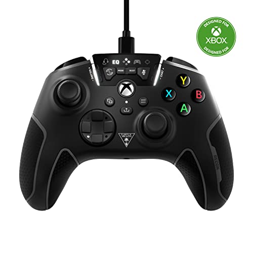 Turtle Beach Recon Controller Wired Gaming Controller for Xbox Series X|S, Xbox One & Windows 10 & 11 PCs - Featuring Remappable Buttons, Audio Enhancements, and Superhuman Hearing - Black [video game]