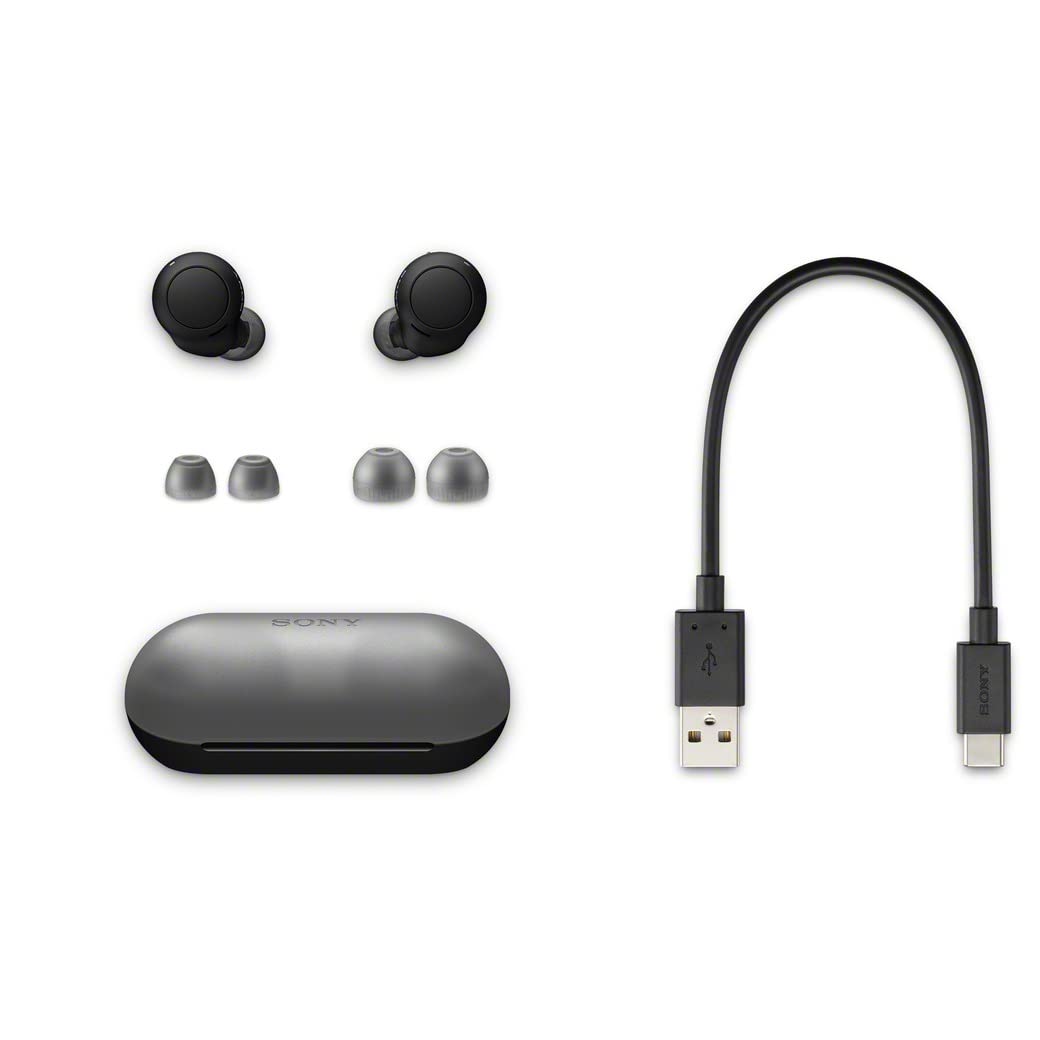 Sony WF-C500 Truly Wireless In-Ear Bluetooth Earbud Headphones with Mic and IPX4 water resistance, Black