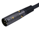 Monoprice XLR Male to XLR Female - 150 Feet - Black | Gold Plated | 16AWG Copper Wire Conductors [Microphone & Interconnect] - Premier Series