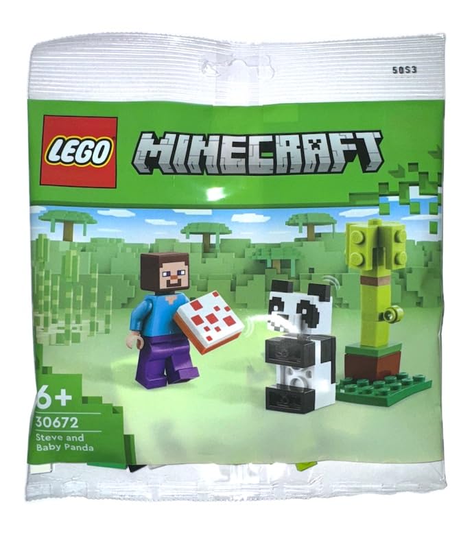 LEGO 30672 Minecraft Steve mit Baby-Panda