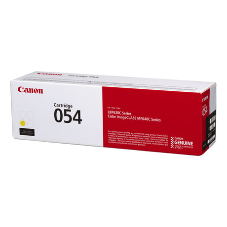 Canon Genuine Toner, Cartridge 054 Yellow (3021C001) 1 Pack, for Canon Color imageCLASS MF641Cdw, MF642Cdw, MF644Cdw, LBP622Cdw Laser Printer