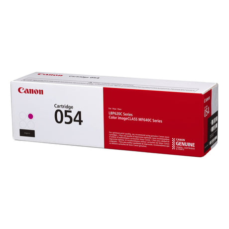 Canon Genuine Toner 054 Magenta, Yields up to 1200 Pages - 1 Each (3022C001)