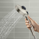 Kohler Prone 3-in-1 Multifunction Shower Head with PowerSweep Combo Shower Kit, 1.75 GPM, PowerSweep Spray, Magnetic Handshower Dock (Brushed Nickel)