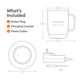 Ember Temperature Control Smart Mug 2, 14 Oz, App-Controlled Heated Coffee Mug with 80 Min Battery Life and Improved Design, Copper