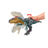 Mattel Jurassic World Gigantic Trackers Action Figure, Neovenator Dinosaur Toy with Attack Chomp, Evolving Head Crest & Digital Play