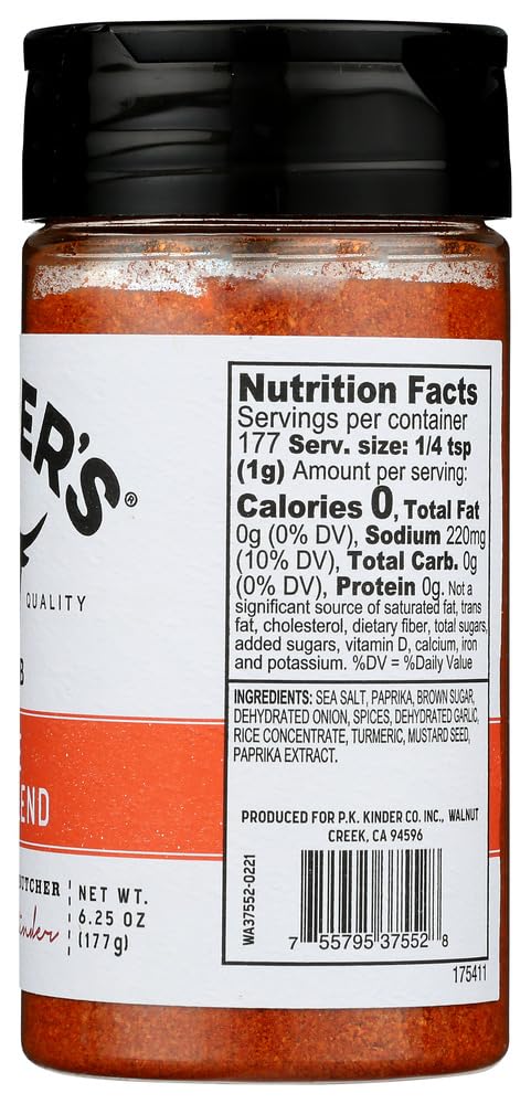 Kinder's, Rub The BBQ Blend, 6.25 Ounce