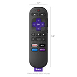 Roku Voice Remote | TV Remote Control with Voice Control, TV Controls, Simple Setup, & Pre-Set App Shortcuts - Replacement Remote Compatible with Roku TV, Roku Players, & Roku Audio