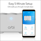 NETGEAR - Orbi RBK13 AC1200 Mesh WiFi System with Router and 2 Satellite Extenders