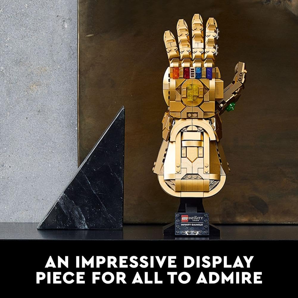 LEGO Marvel Infinity Gauntlet Set 76191 Collectible Thanos Glove with Infinity Stones, Building Set, Avengers Gift Idea for Adults and Teens, Model Kits for Decoration and Display