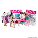 Askshy Barbie Toys, Transforming Ambulance and Clinic Playset with Lights, Sounds and 20+ Accessories, Care Clinic, HKT79