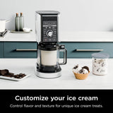 Ninja NC501 CREAMi Deluxe 11-in-1 Ice Cream & Frozen Treat Maker for Ice Cream, Sorbet, Milkshakes, Frozen Drinks & More, 11 Programs, Perfect for Kids, Silver, 11 Functions + (2) 24 oz. Pints