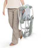 Ingenuity Swing 'n Go Portable 5-Speed Baby Swing Infant Seat with Music - Hugs & Hoots (Unisex)