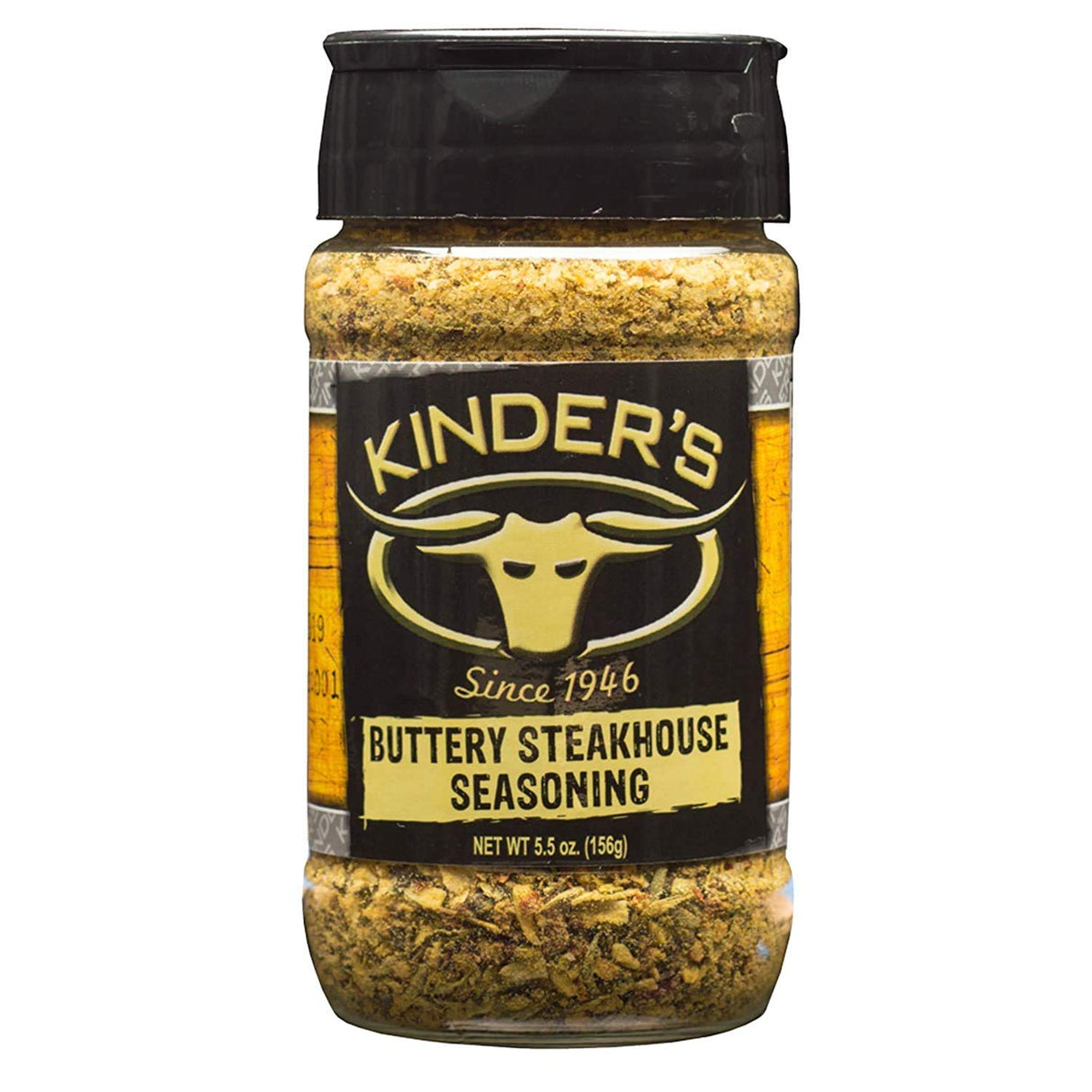 Kinder’s Buttery Steakhouse Seasoning, 5.5 oz.; Taste of Melted Butter Over Steak; Generously Rub Over Chicken, Pork, Beef, Fish or Any Meat for Great, Hearty Flavor the Whole Family Loves