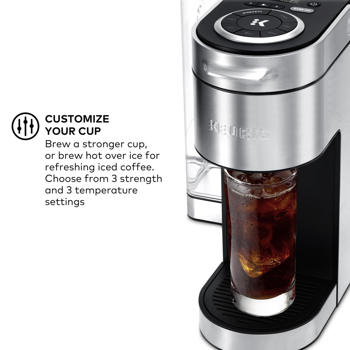 Keurig® K-Supreme Plus Single Serve K-Cup Pod Coffee Maker, MultiStream Technology, Stainless Steel