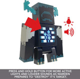 Mattel Minecraft Warden Action Figure with Lights, Sounds & Attack Mode, Collectible Toy Inspired by Video Game, 3.25-inch Scale