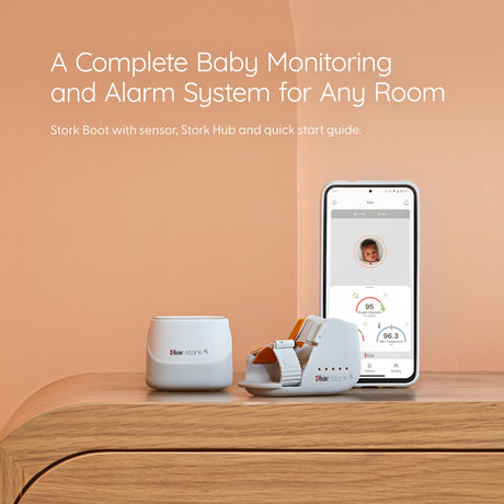 Masimo Stork Vitals Smart Home Baby Monitoring System - White