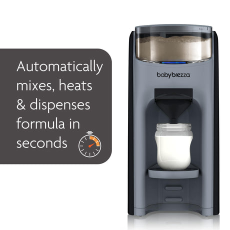 Baby Brezza New and Improved Formula Pro Advanced Formula Dispenser Machine - Automatically Mix a Warm Formula Bottle Instantly - Easily Make Bottle with Automatic Powder Blending, Slate