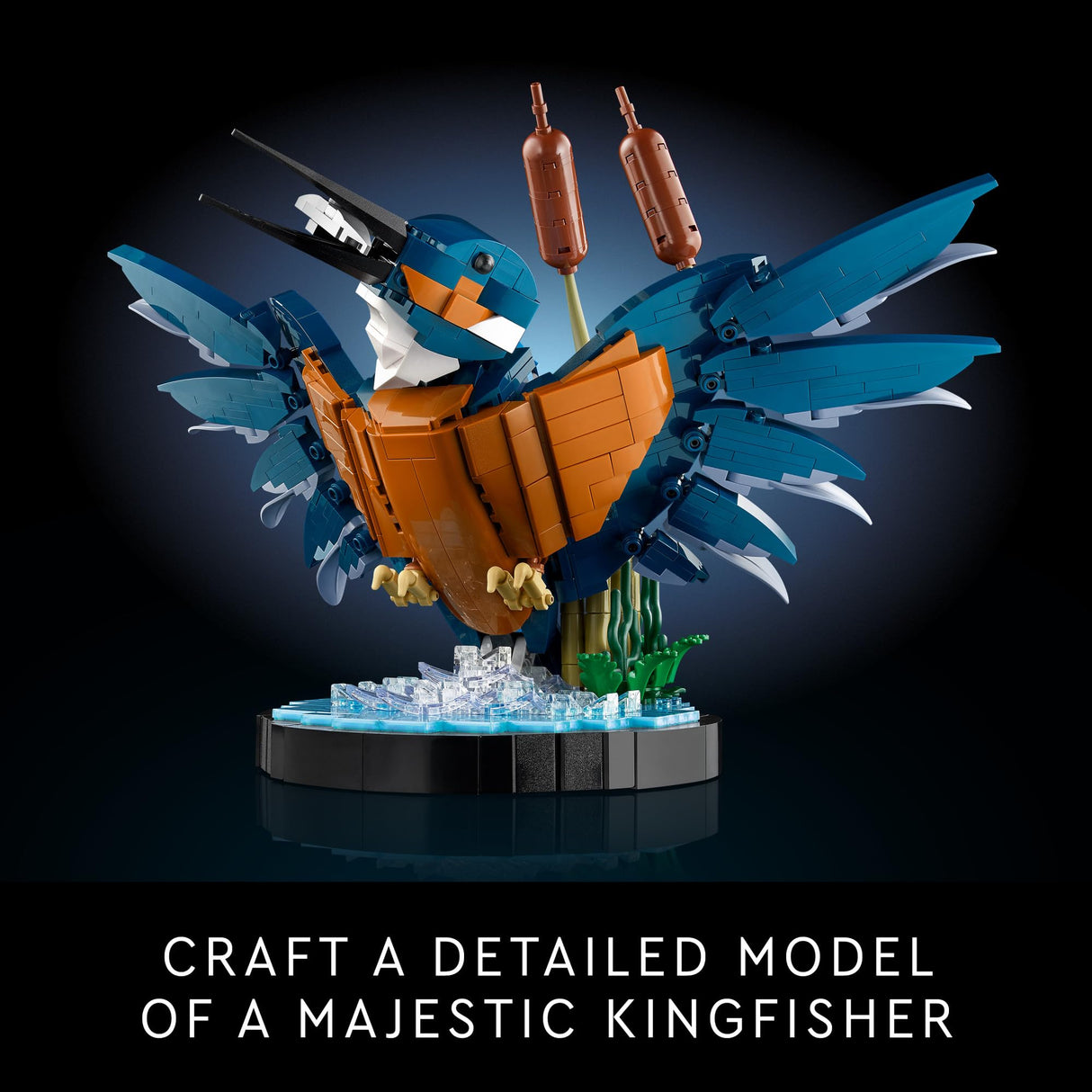 LEGO Icons Kingfisher Bird Model, Creative Set for Adults to Build and Display, Relaxing Project for Bird Enthusiasts, Ideal for Home and Office Décor, Great Gift for Mother's Day, 10331