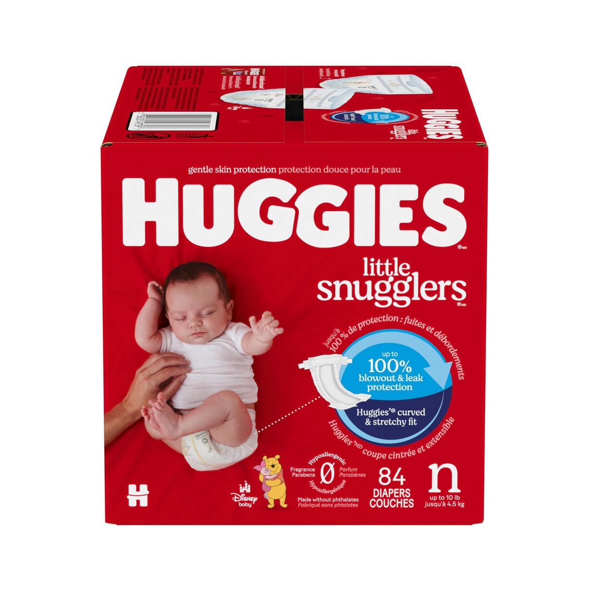 Huggies Little Snugglers Baby Diapers, Size Newborn, 84 Ct