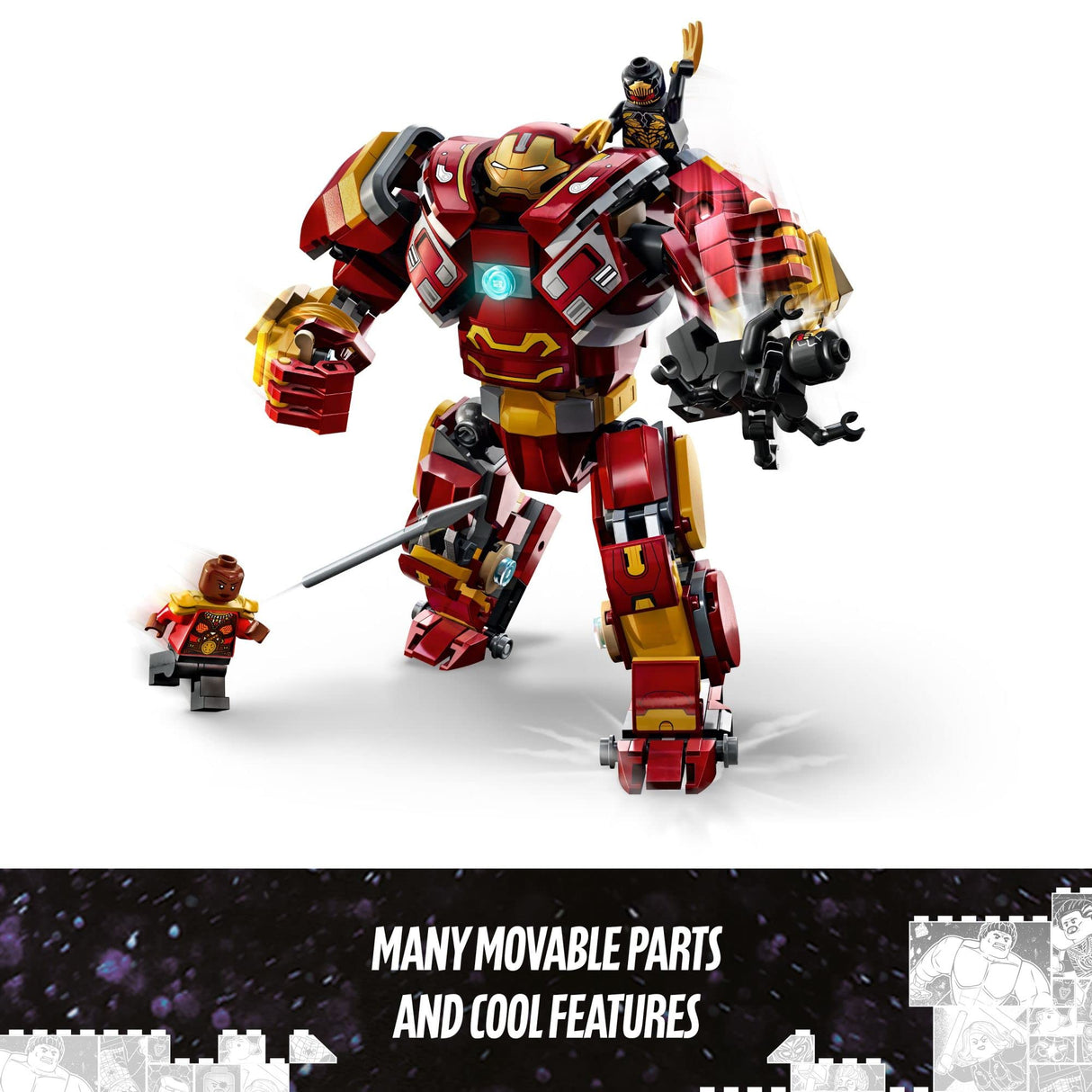 LEGO Marvel The Hulkbuster: The Battle of Wakanda 76247, Action Figure, Buildable Toy with Hulk Bruce Banner Minifigure, Avengers: Infinity War Set for Kids