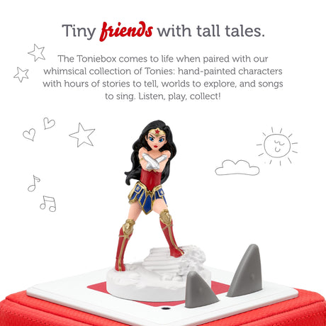 Tonies Wonder Woman, Audio Play Figurine for Portable Speaker, Small, Multicolor, Plastic