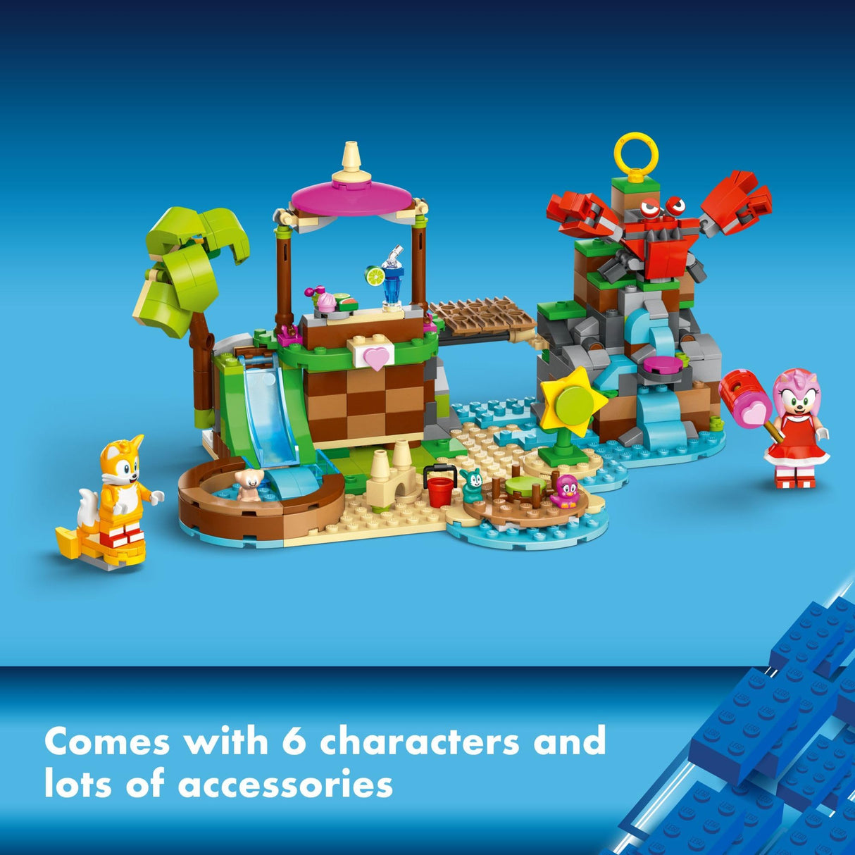 LEGO Sonic The Hedgehog Amy’s Animal Rescue Island 76992 Building Toy Set, Sonic Adventure Toy with 6 Characters and Accessories for Creative Role Play, Fun Gift for 7 Year Old Gamers