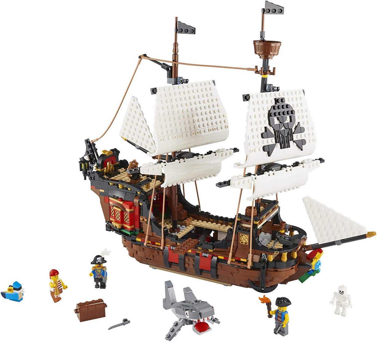 LEGO Creator 3in1 Pirate Ship 31109 Building Toy Set for Kids, Boys, and Girls Ages 9+ (1,264 Pieces)